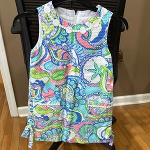 Lilly Pulitzer Blue Green Sleeveless Sundress Resort Wear